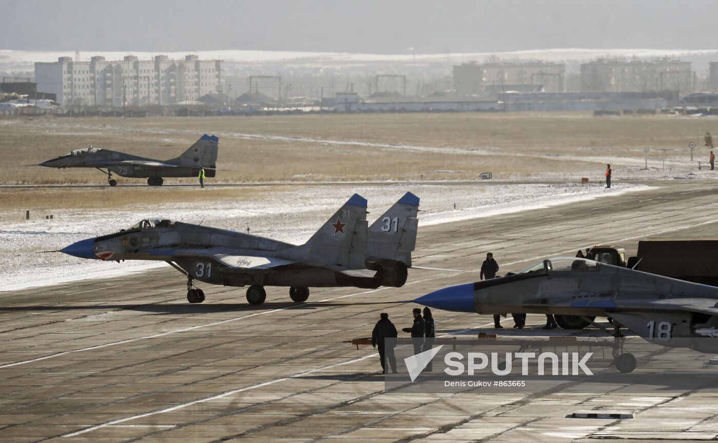 412th Air Base on combat duty in the Chita region