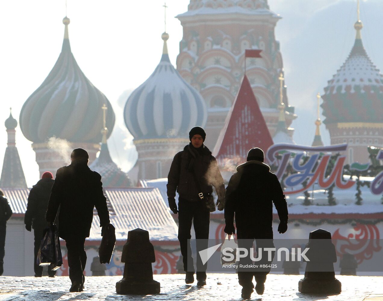Red Square on freezing day