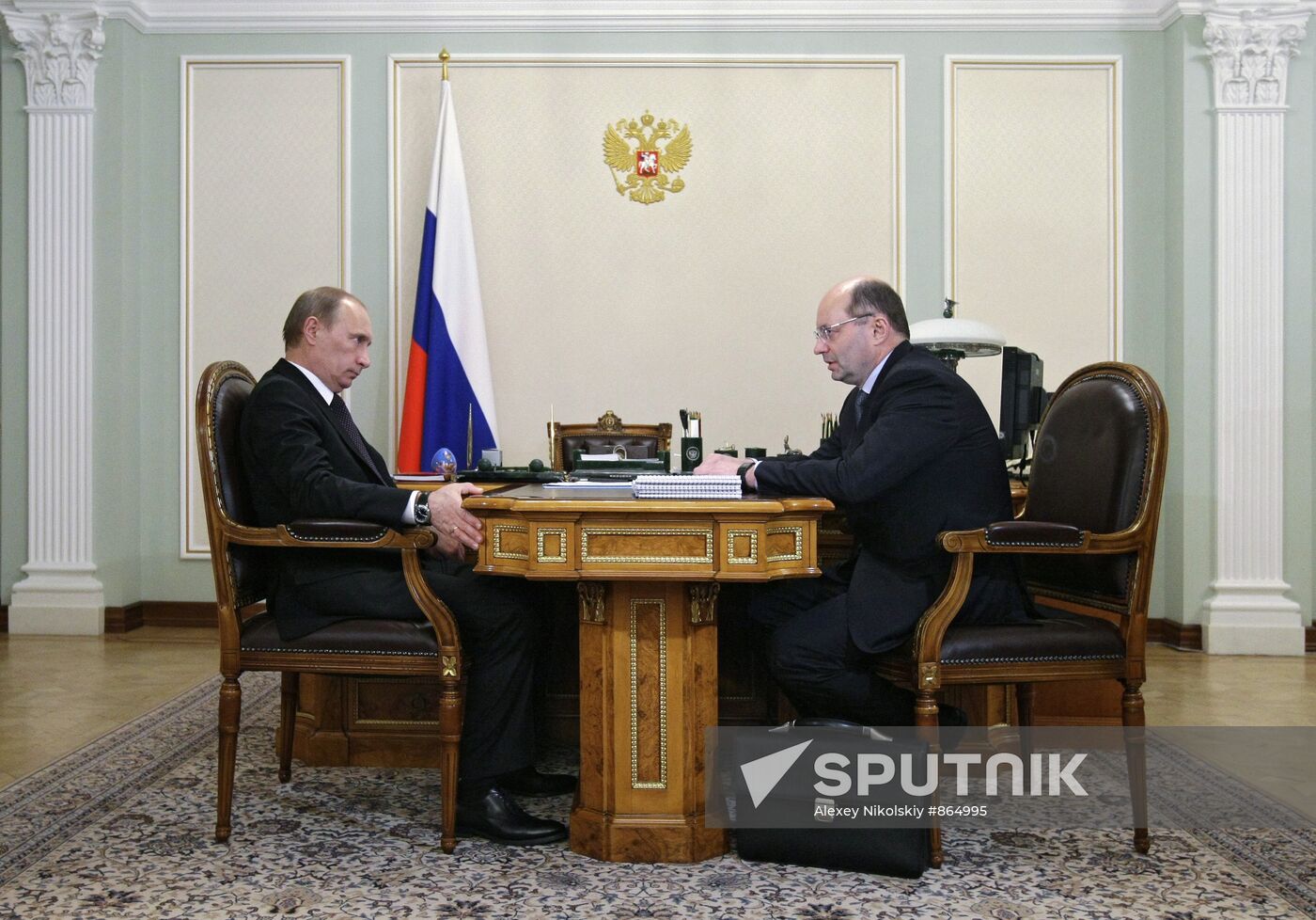 Vladimir Putin holds working meeting with Alexander Misharin