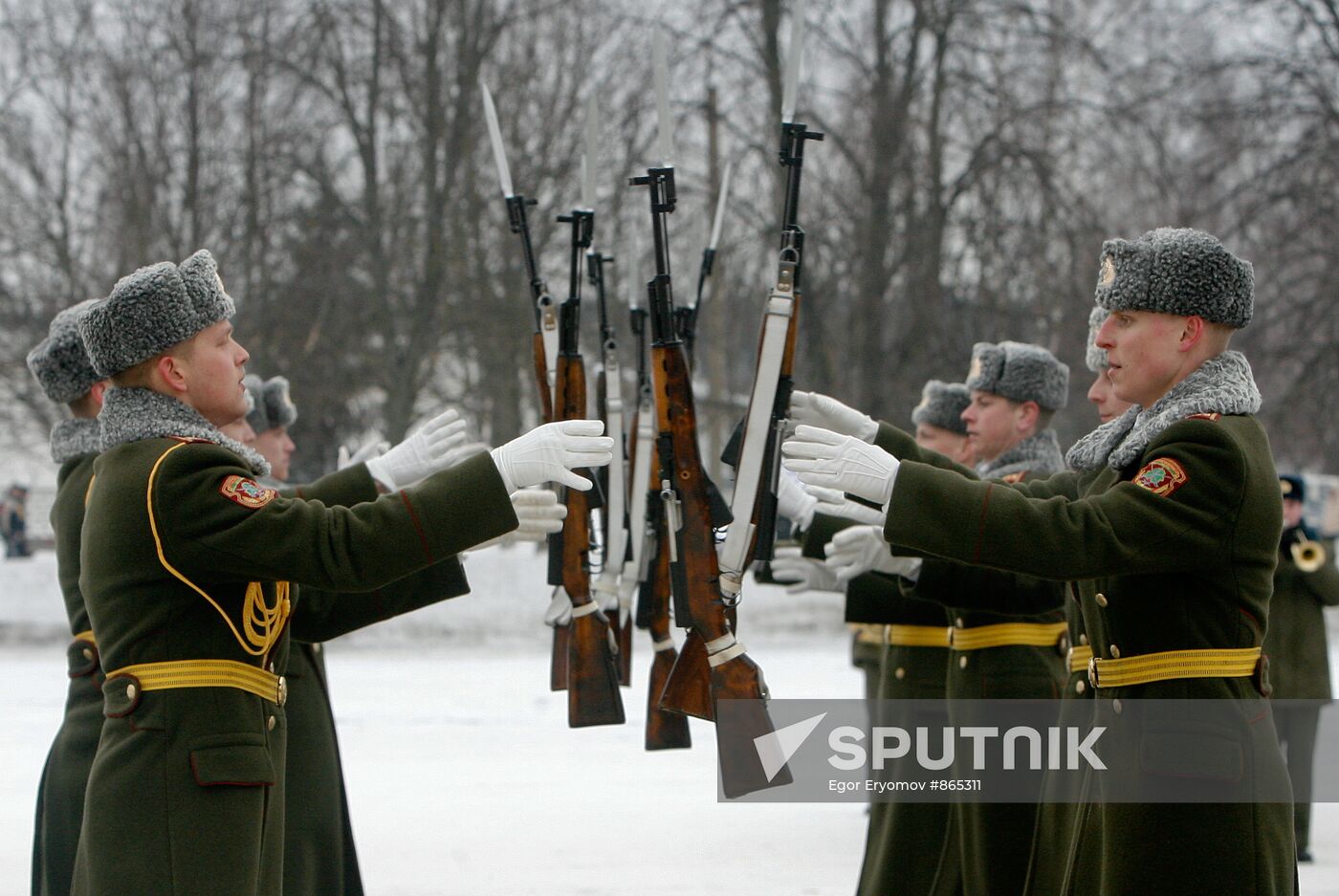 Guard of honor internal soldiers