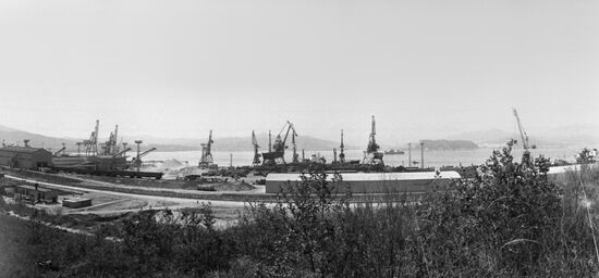 At Vostochny cargo sea port