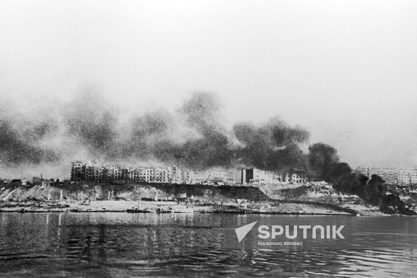Stalingrad on fire