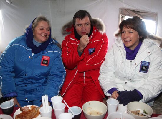 Maria Zvereva, Valentin Yumashev and Tatyana Dyachenko