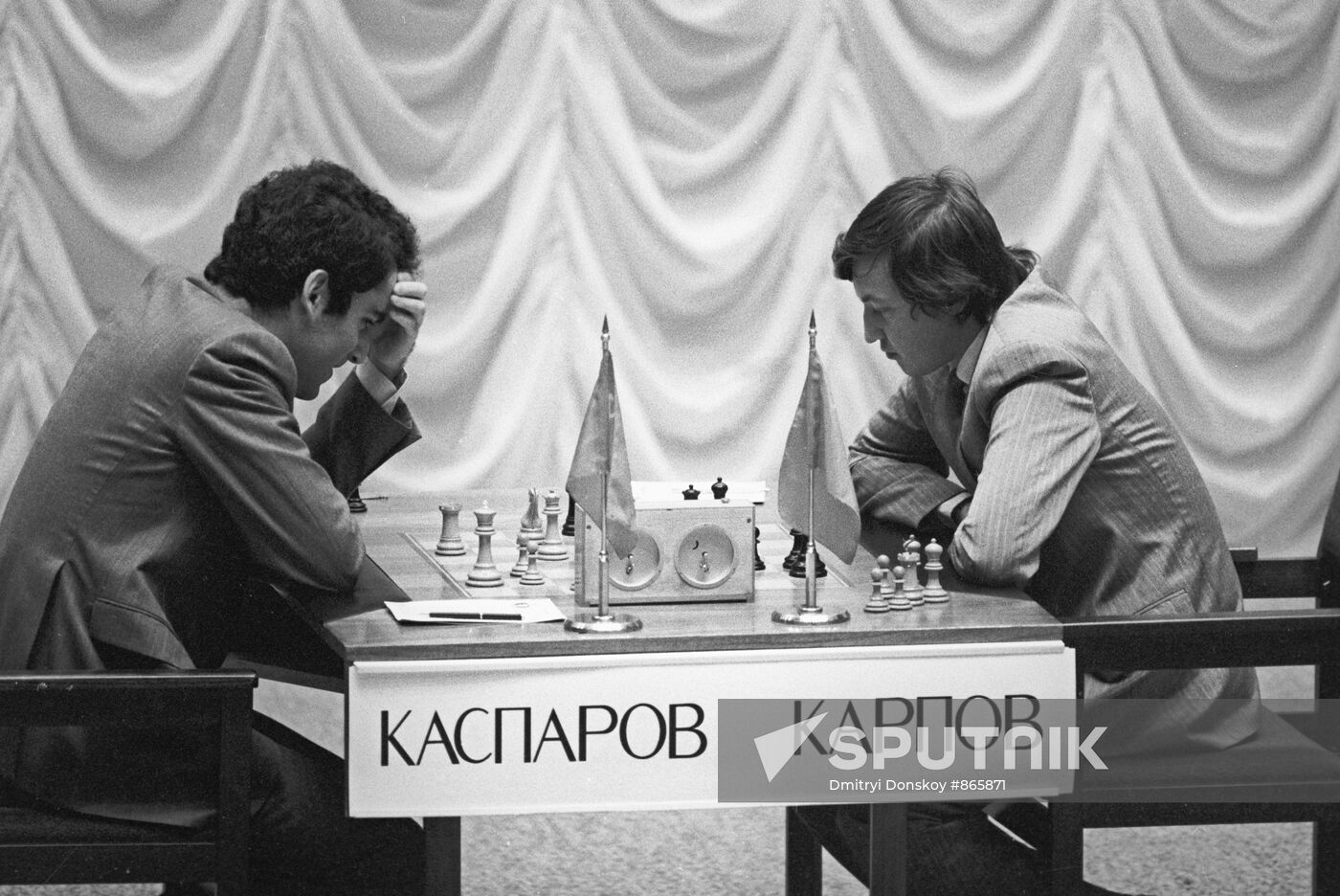Anatoly Karpov and Garry Kasparov