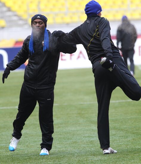 Football. CSKA holds open training session