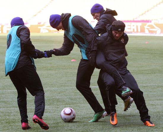 Football. CSKA holds open training session