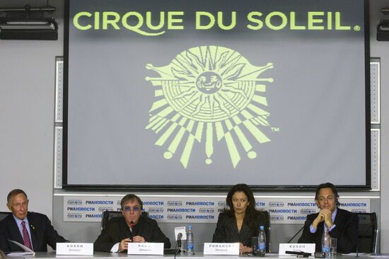 News conference by Cirque du Soleil leaders