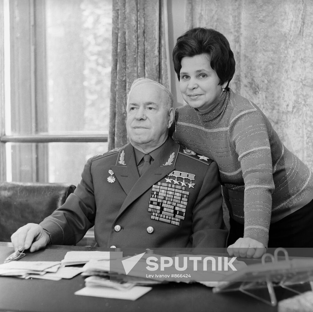 Georgy Zhukov and his wife Galina