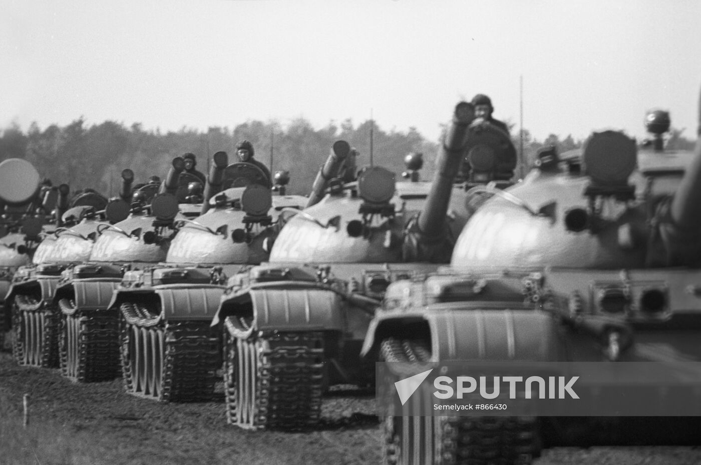 Convoy of Soviet tanks