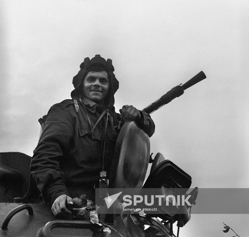 Hungarian tank trooper Im Toth