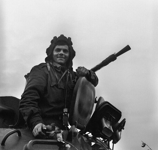 Hungarian tank trooper Im Toth