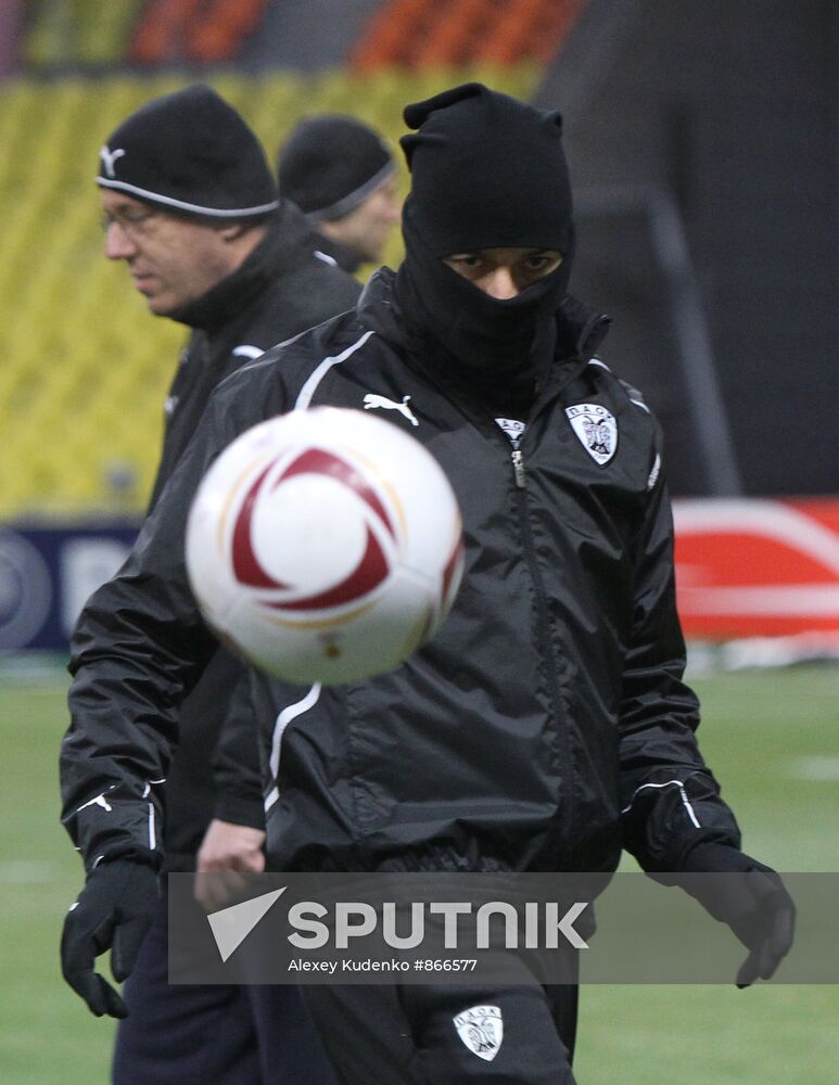 Football. Opening of FC PAOK training