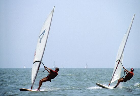 Mine rescue team from the town of Shakhty at the Sea of Azov
