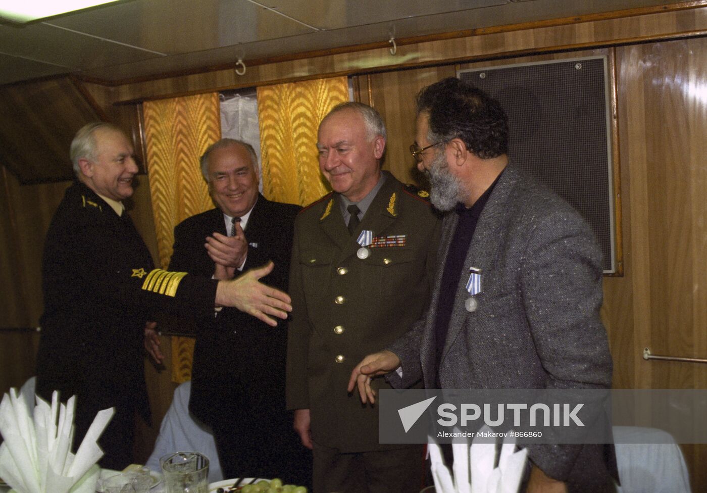 F. Gromov, V. Chernomyrdin, I. Rodionov and A. Chilingarov