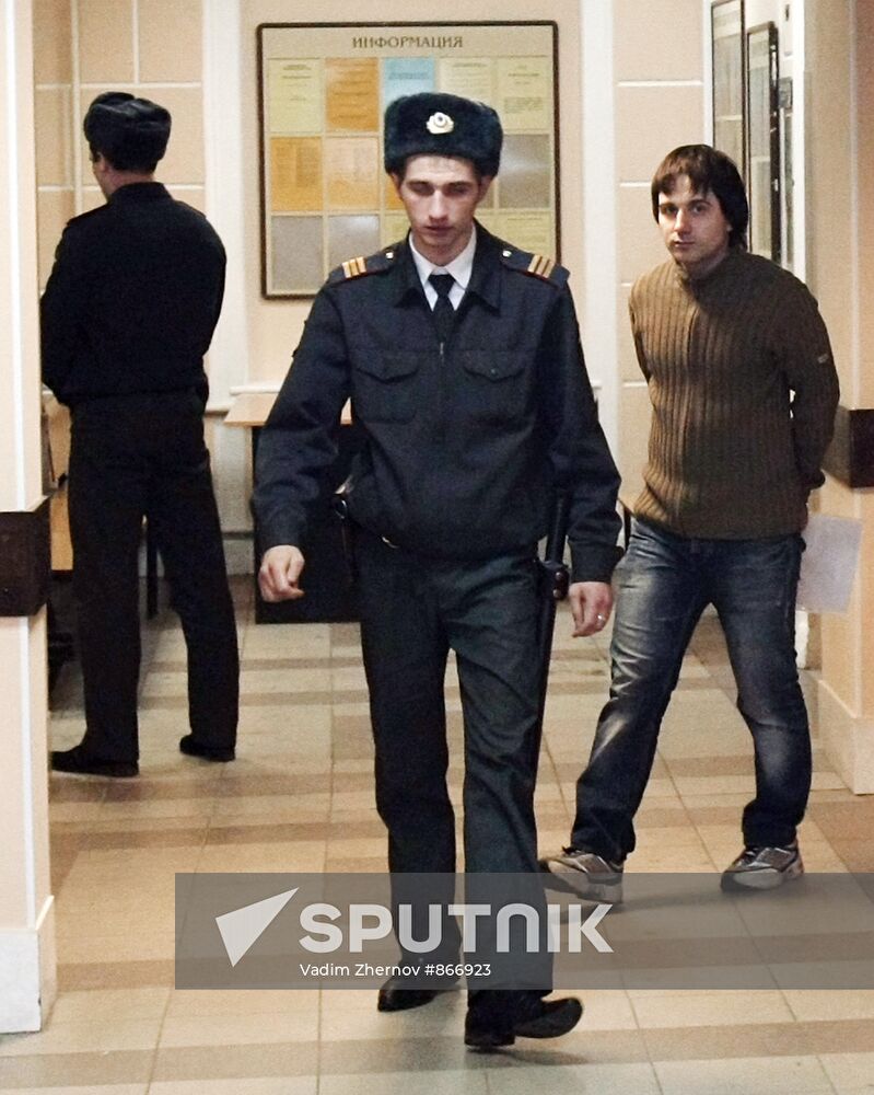 Trying Voina (War) art group members