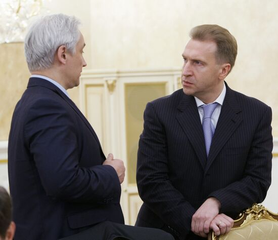 Andrei Belousov and Igor Shuvalov