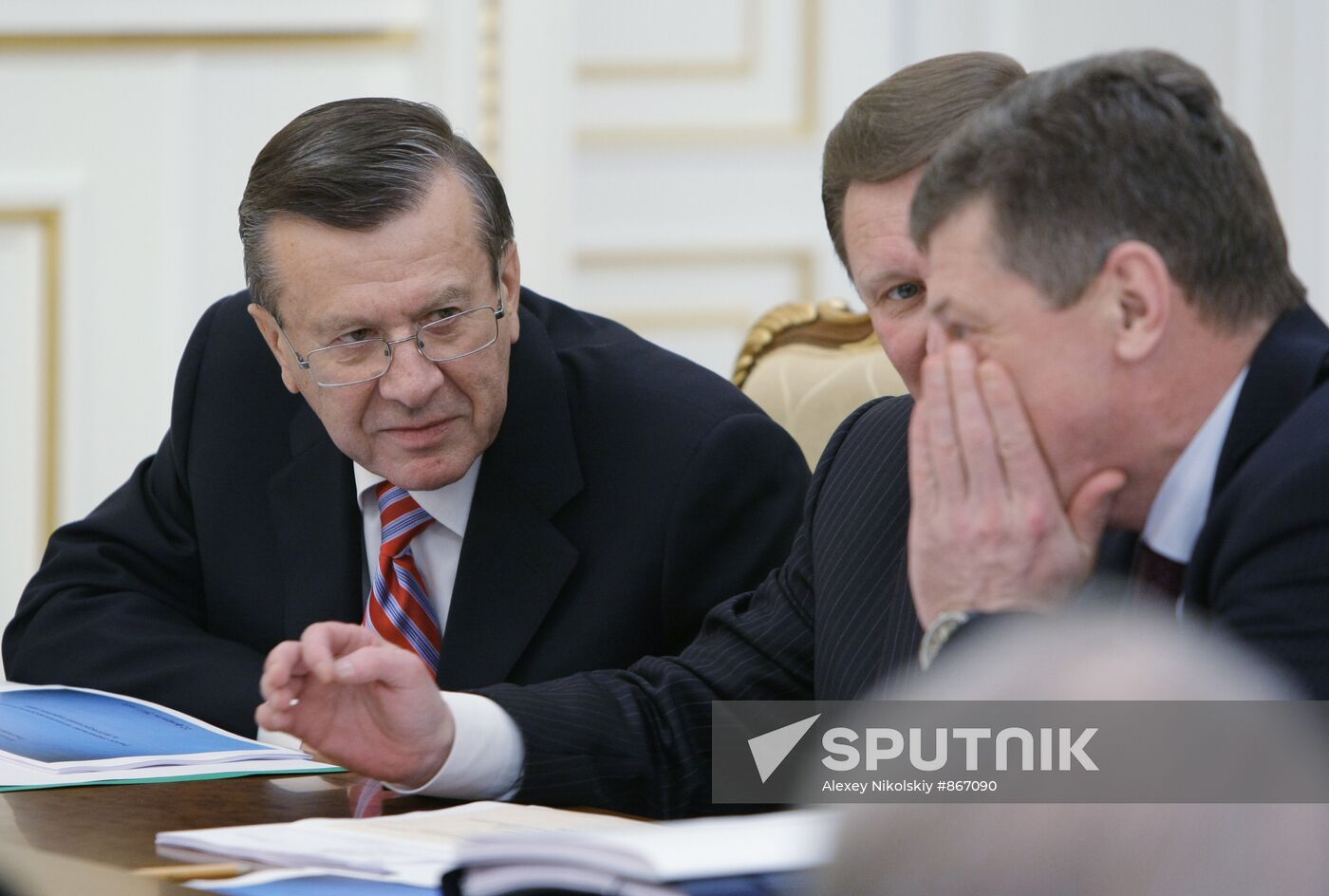 Viktor Zubkov, Sergei Ivanov and Dmitry Kozak