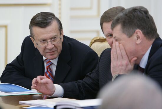 Viktor Zubkov, Sergei Ivanov and Dmitry Kozak