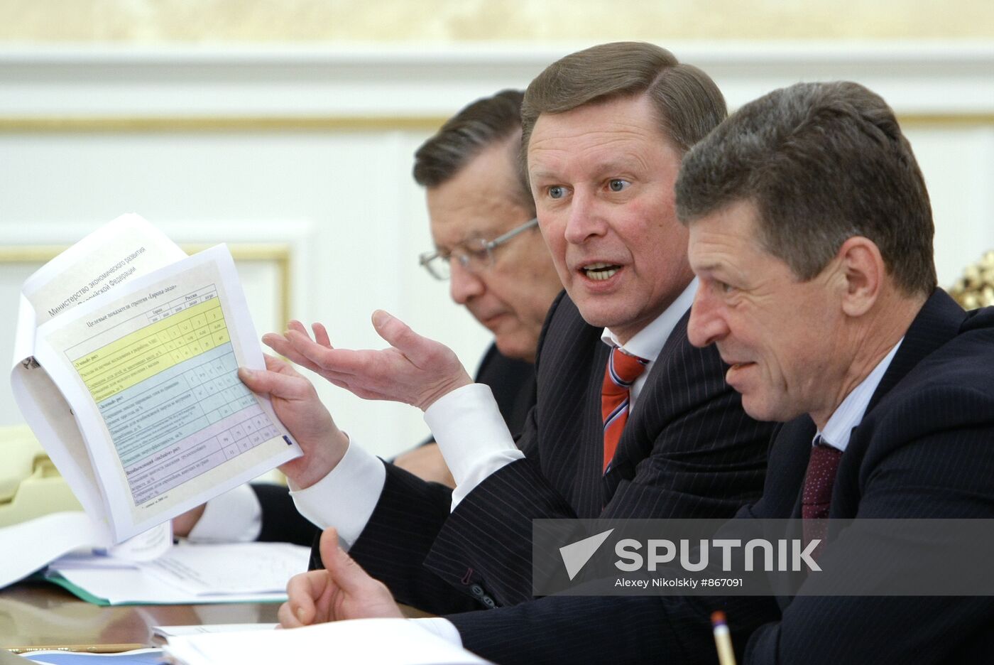 Viktor Zubkov, Sergei Ivanov, Dmitry Kozak