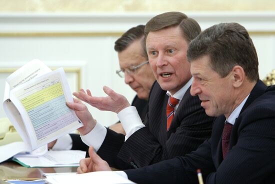 Viktor Zubkov, Sergei Ivanov, Dmitry Kozak