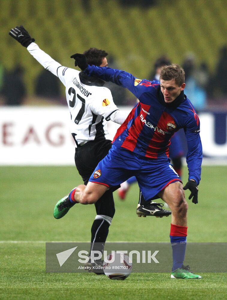 Football. UEFA Europa League. CSKA vs. PAOK