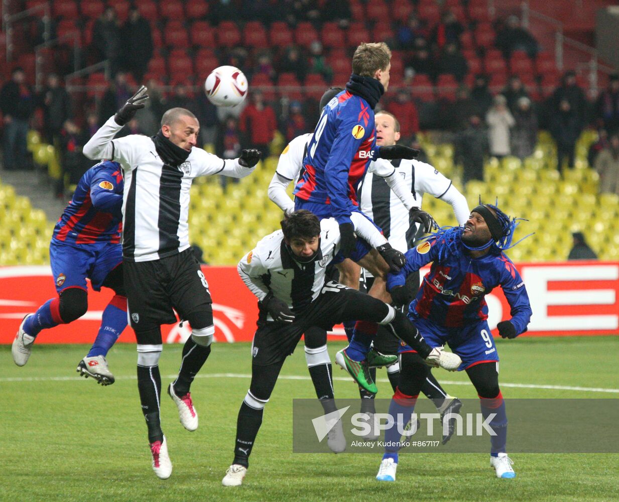 Football. UEFA Europa League. CSKA vs. PAOK