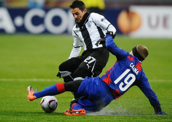 Football. UEFA Europa League. CSKA vs. PAOK