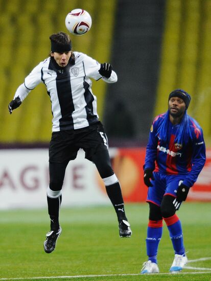 Football. UEFA Europa League. CSKA vs. PAOK