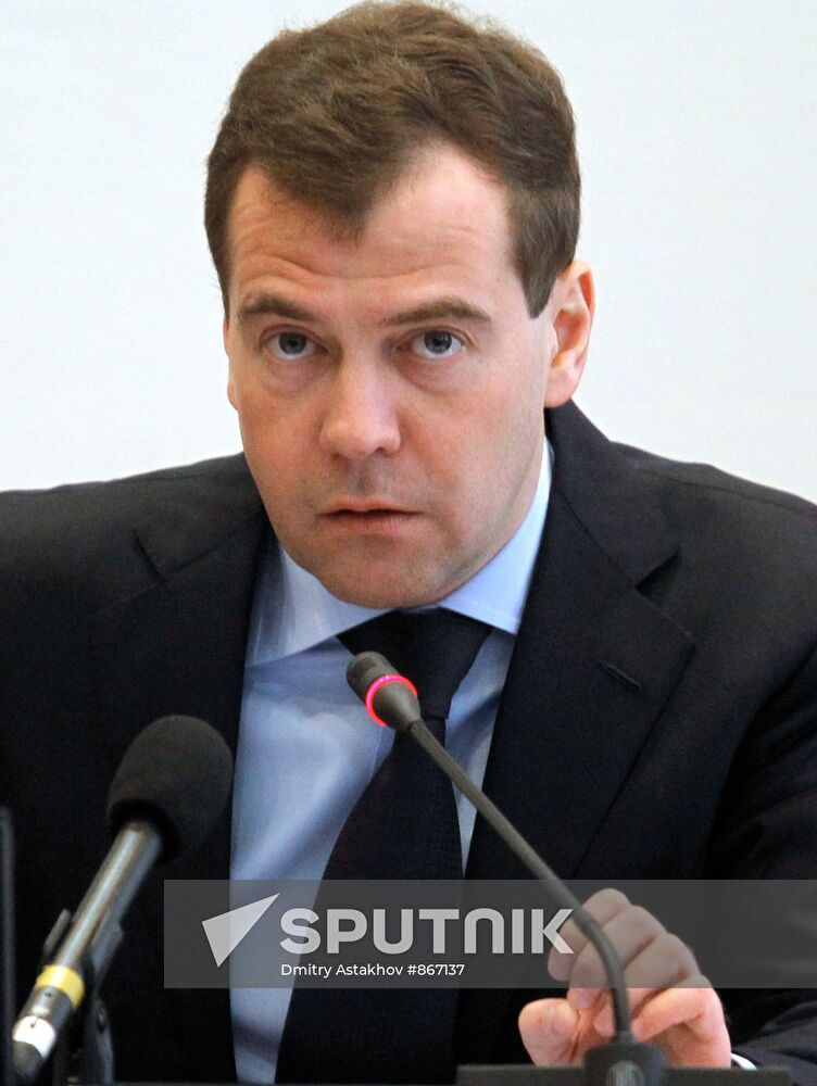 President Medvedev on working trip to Vladikavkaz