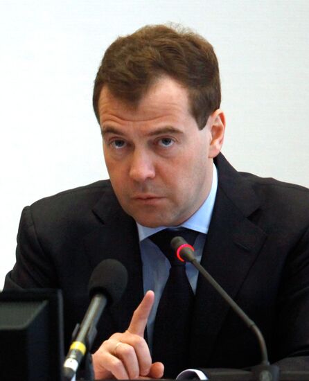 President Medvedev on working trip to Vladikavkaz