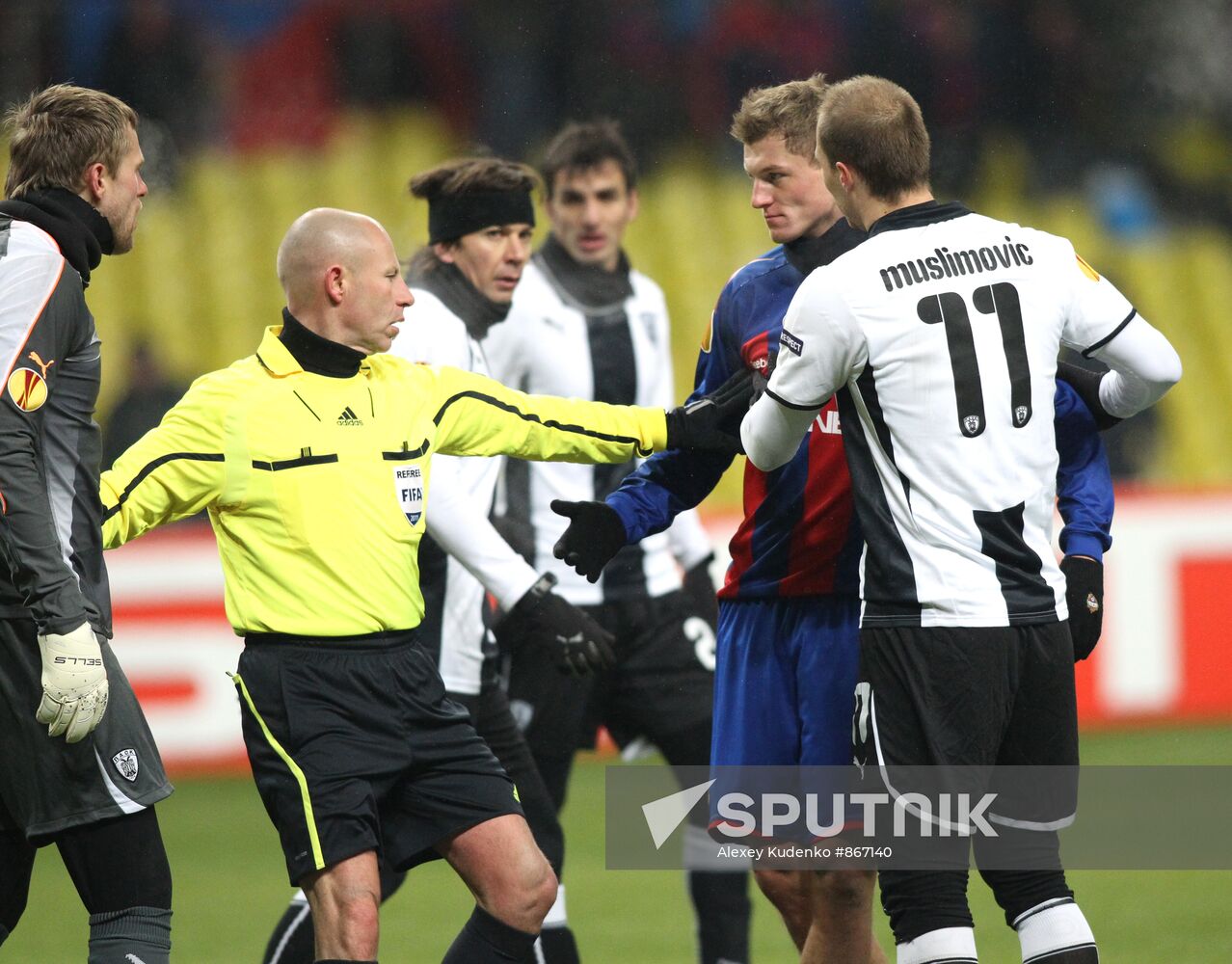 Football. UEFA Europa League. CSKA vs. PAOK