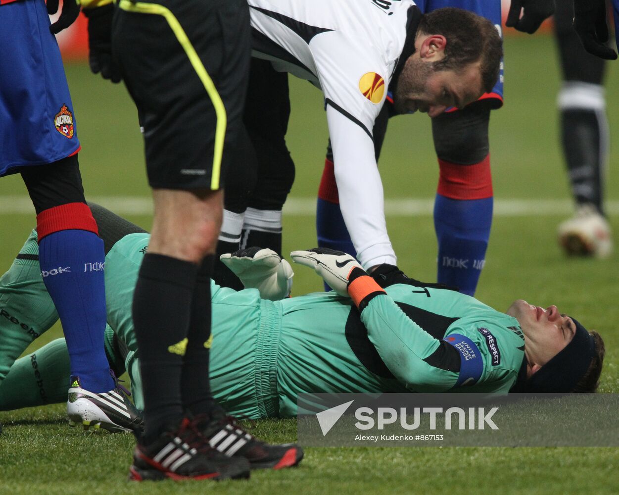 Football. UEFA Europa League. CSKA vs. PAOK