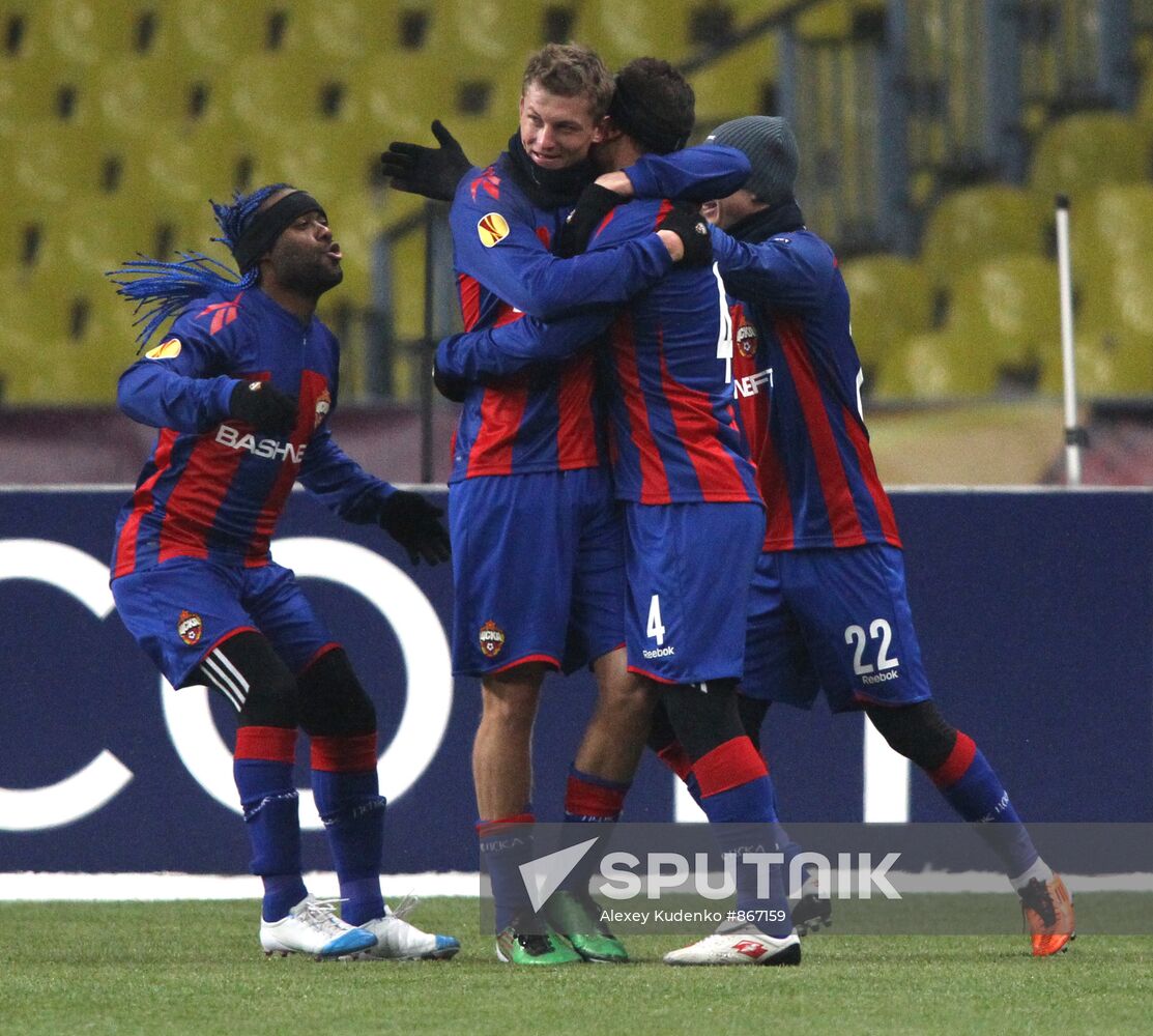 Football. UEFA Europa League. CSKA vs. PAOK