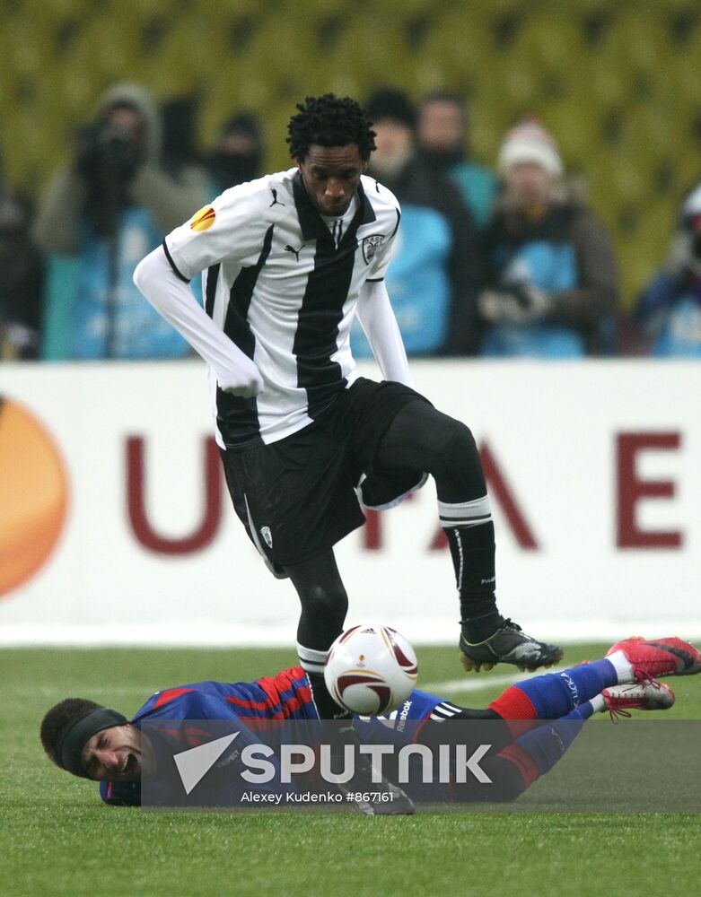 Football. UEFA Europa League. CSKA vs. PAOK