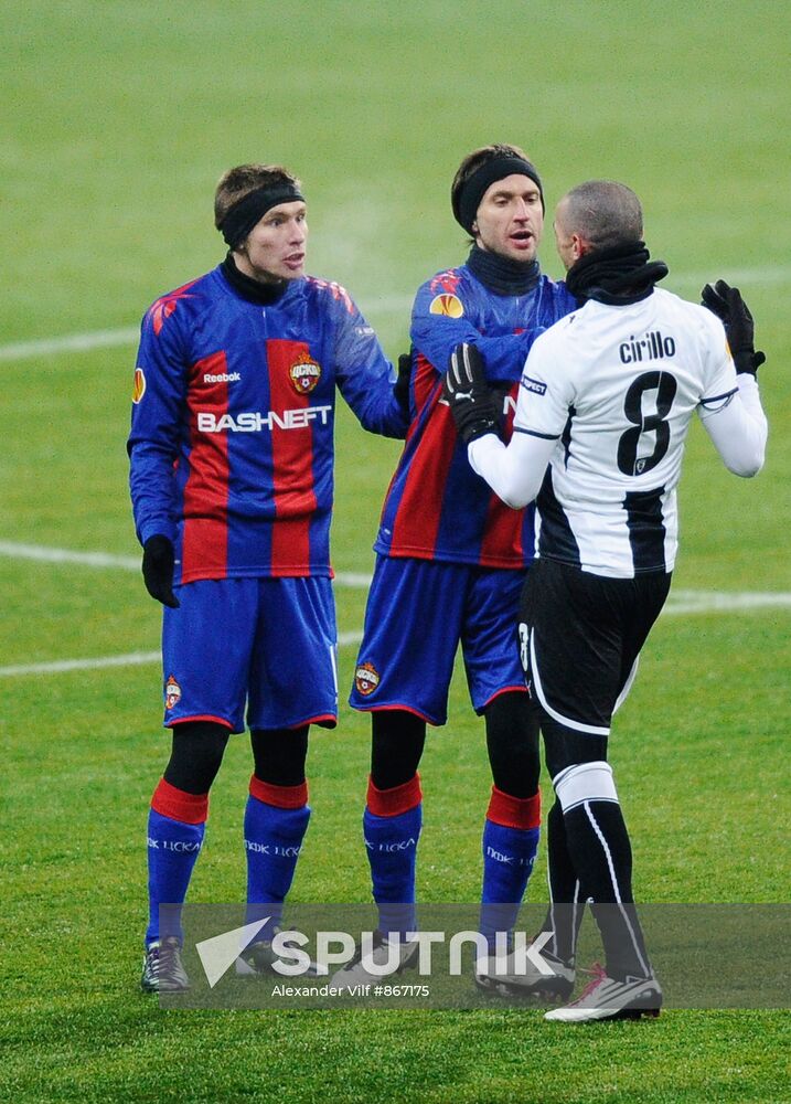Football. UEFA Europa League. CSKA vs. PAOK
