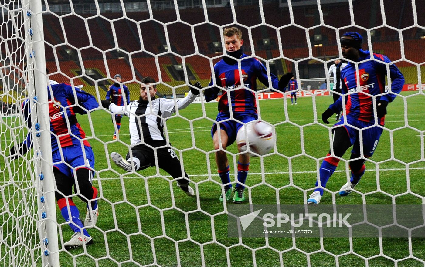 Football. UEFA Europa League. CSKA vs. PAOK
