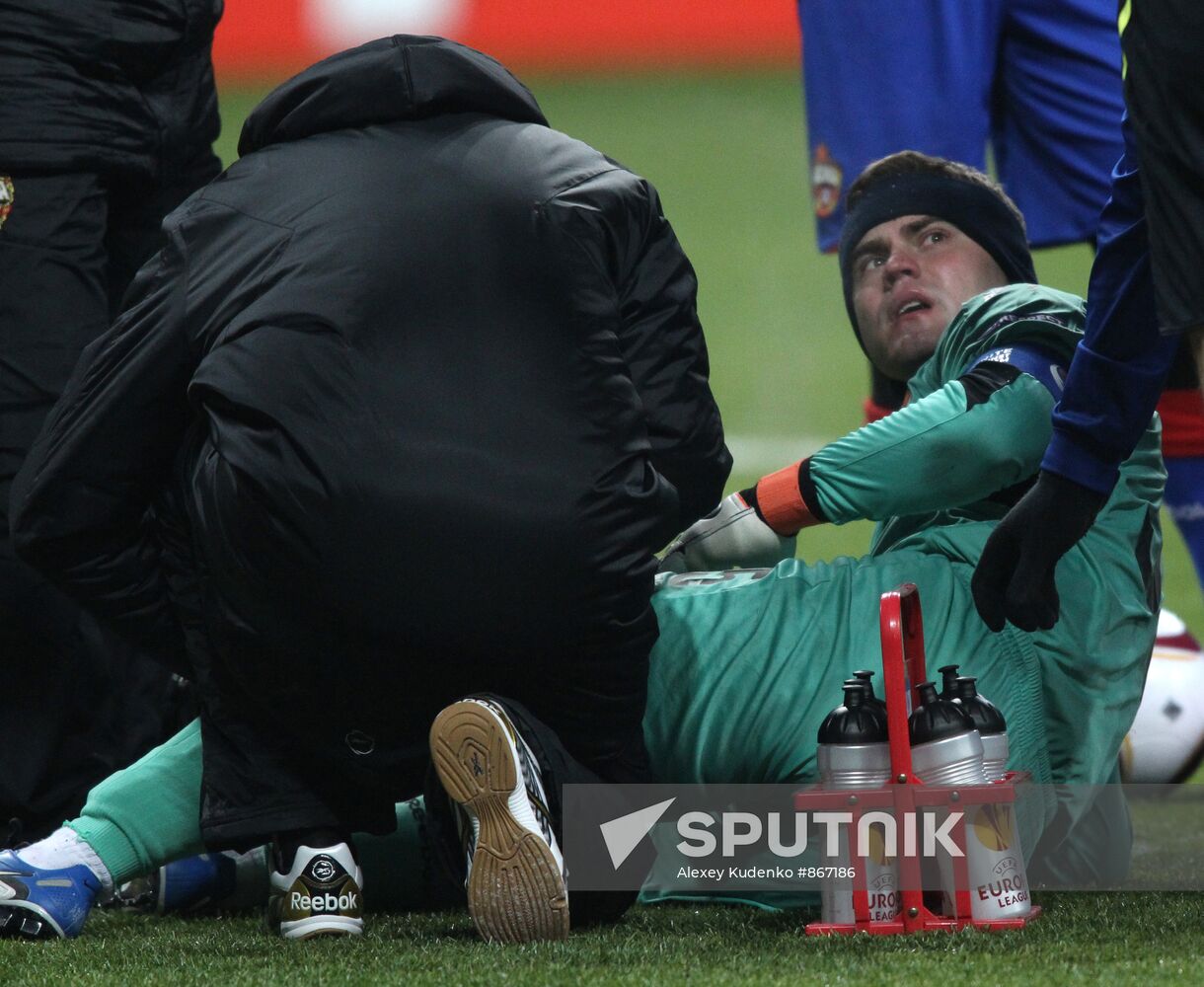 Football. UEFA Europa League. CSKA vs. PAOK