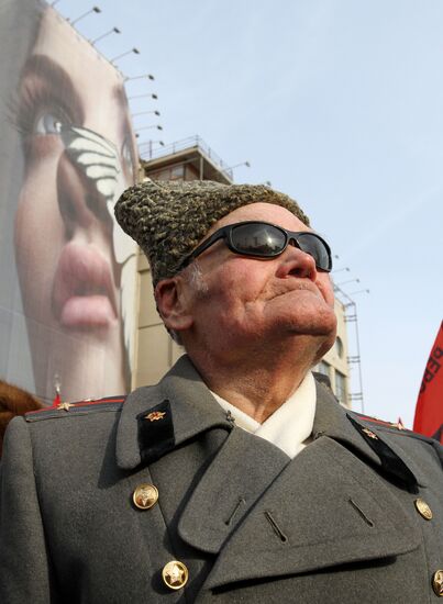 Rally, devoted to 93rd anniversary of Soviet Army
