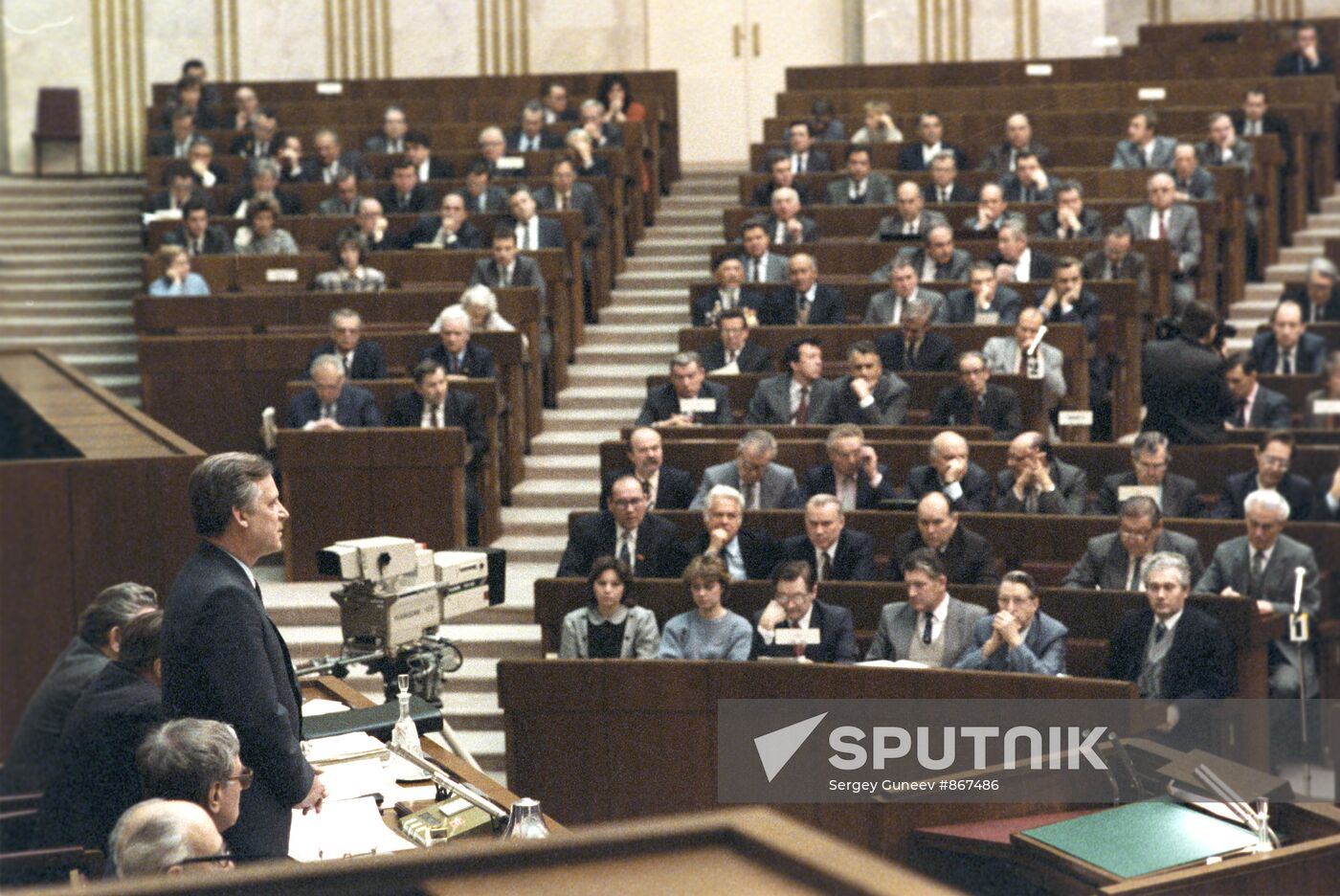 Nikolai Ryzhkov and coal mines representatives