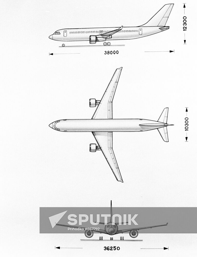 General view of Yak-46 aircraft