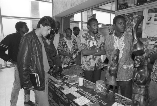 Exhibition of national crafts in the Lumumba University
