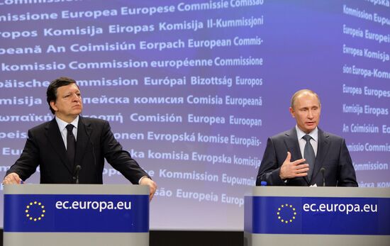 Joint press conference by Vladimir Putin and Jose Manuel Barroso