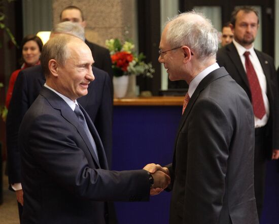 Vladimir Putin meets with Herman Van Romouy