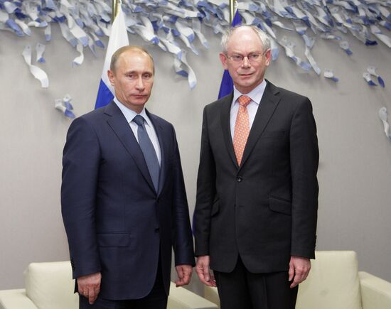 Vladimir Putin meets with Herman Van Romouy
