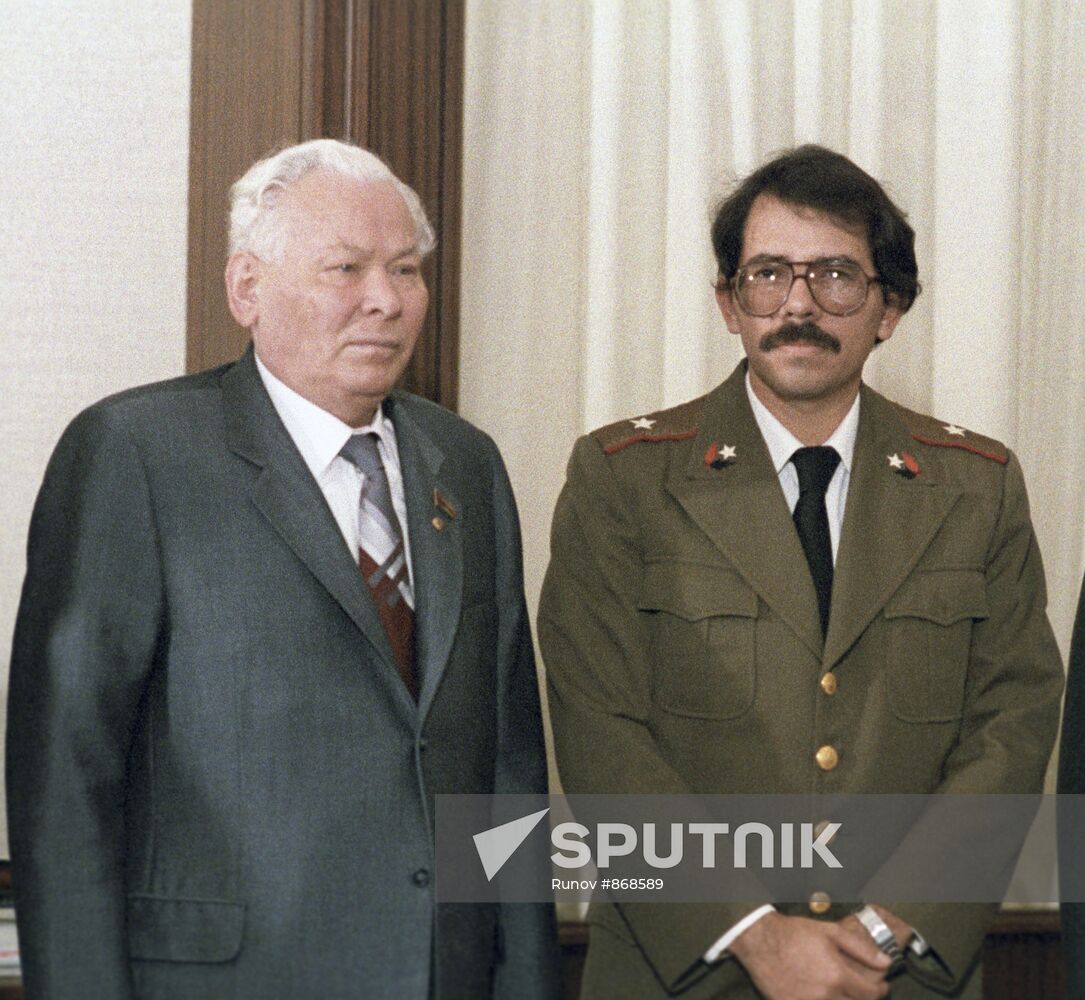 Konstantin Chernenko and Daniel Ortega