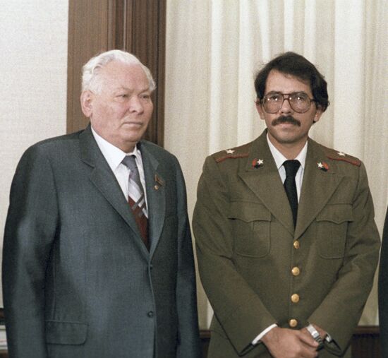 Konstantin Chernenko and Daniel Ortega
