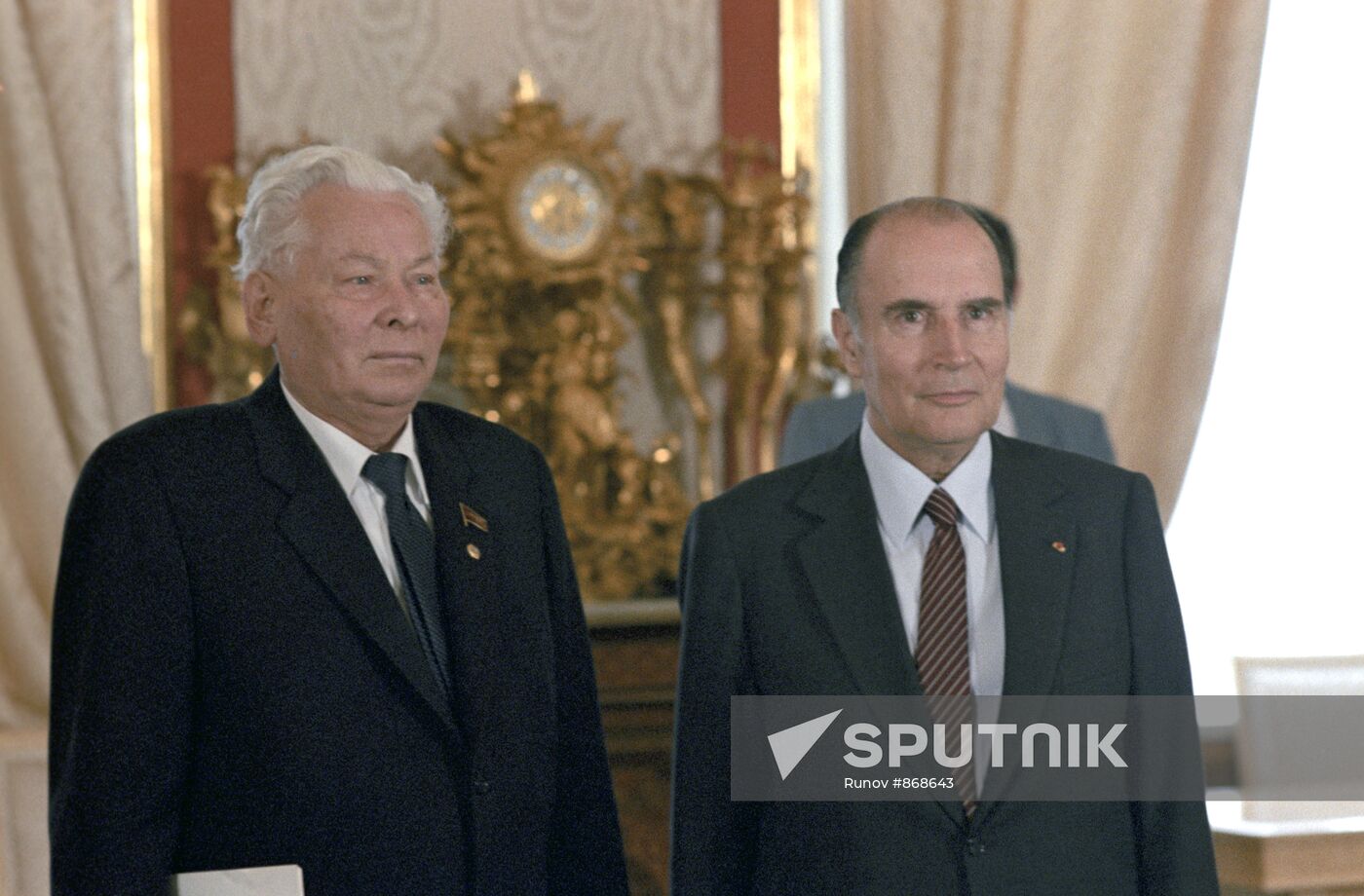 K. Chernenko and F. Mitterrand