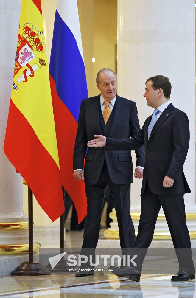 King of Spain's working visit to Russia