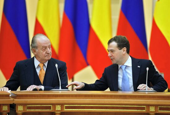 King of Spain's working visit to Russia