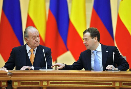 King of Spain's working visit to Russia